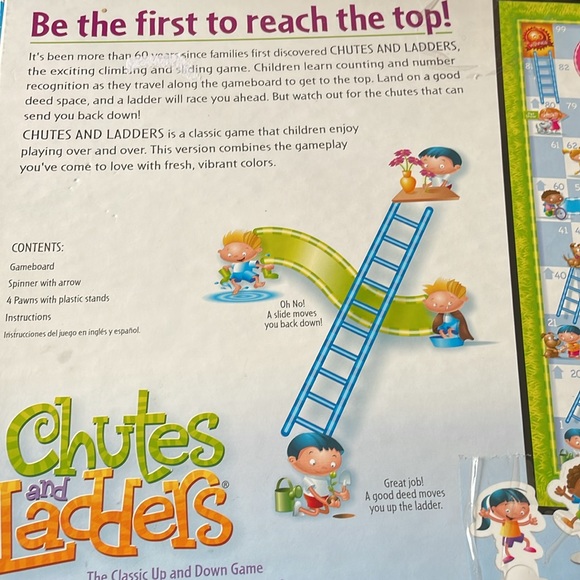 Chutes and Ladders The Classic Up and Down Game for Preschoolers - Picture 5 of 6